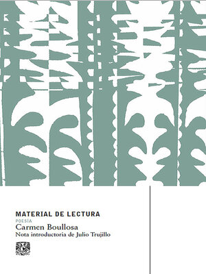 cover image of Material de Lectura. Carmen Boullosa